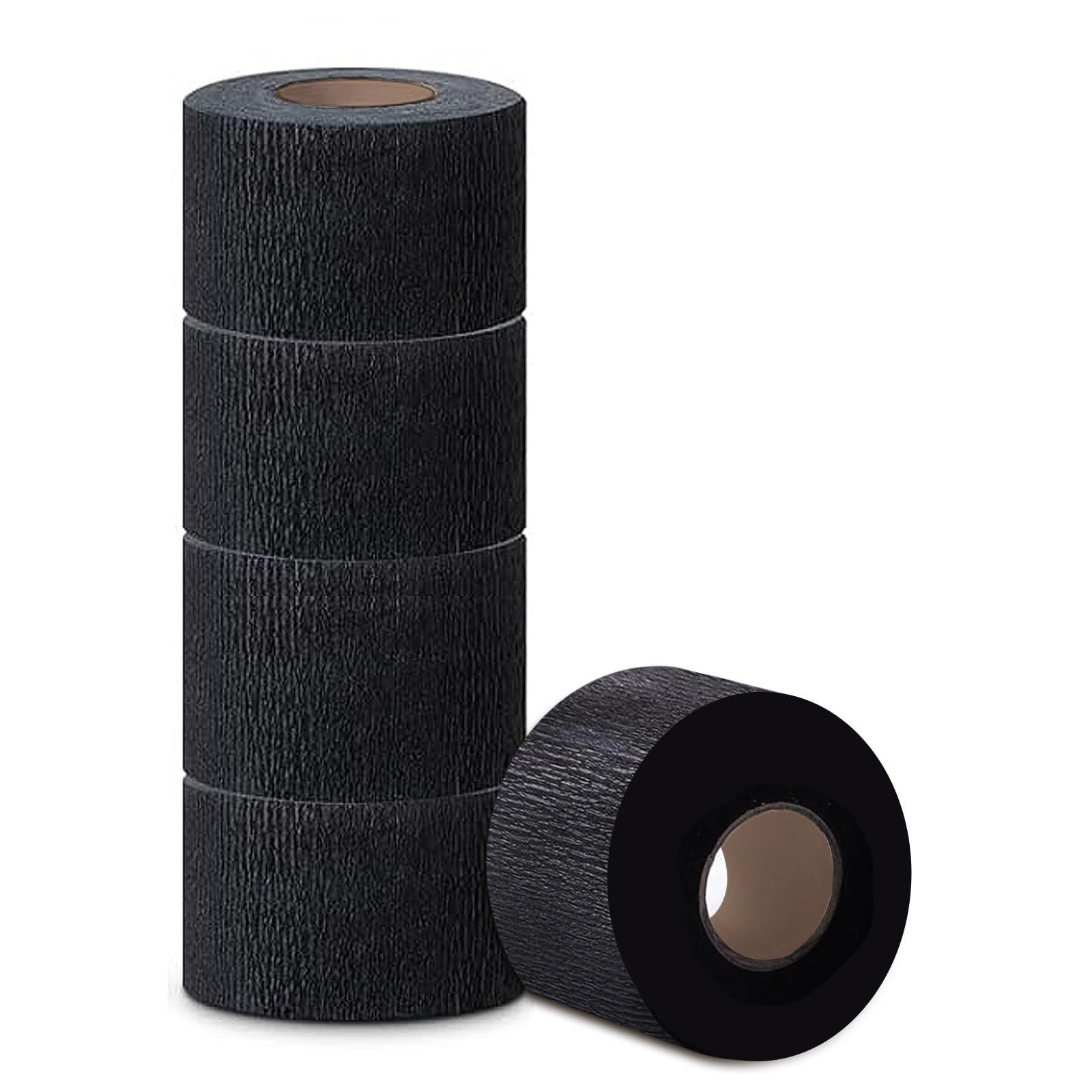 Feisate Halskrause Friseur, Hals Papier Friseur, Wegwerf Papier um Hals (Schwarz)