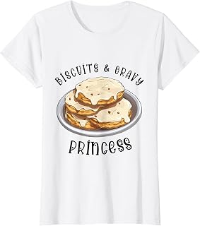 Princess Breakfast Lover Comfort Food Biscuits And Gravy T-Shirt