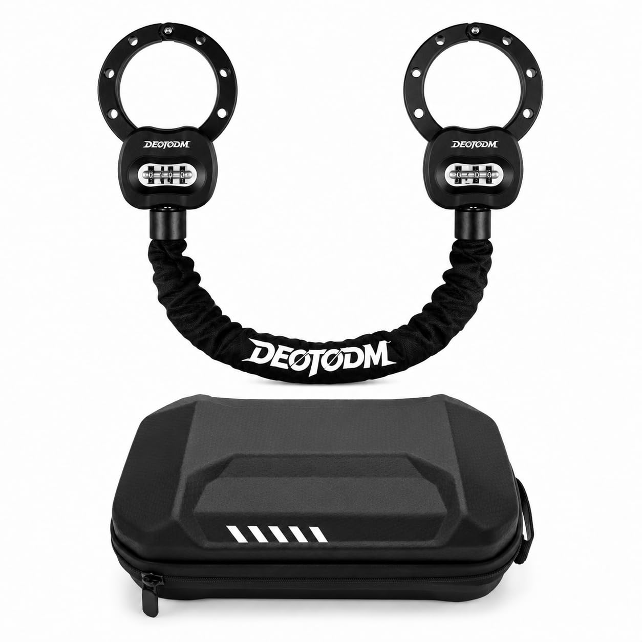 E Scooter Schloss Fahrradschloss Handschellenschloss Hohe Sicherheit Bike Lock 8mm Dicker Kette Kettenschloss Fahrrad für E-Scooter Fahrräder E-Bike Motorrad Fahrrad Schloss