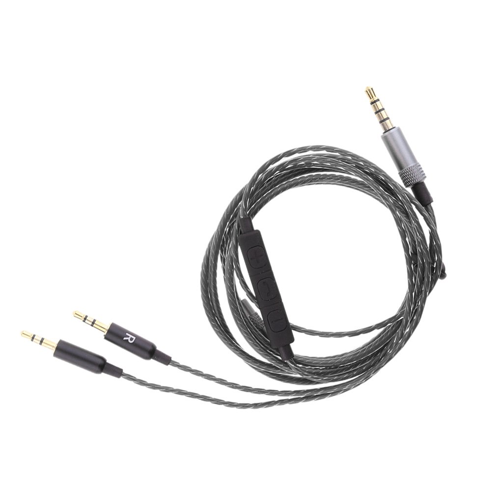 3.5mm to 2.5mm Cable with Mic Replacement for Sol Republic Headphone Black-image-29