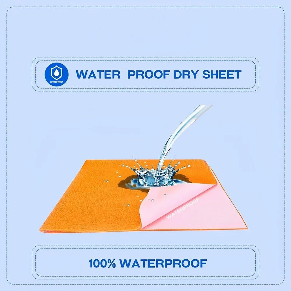 Bell n Cradle Quick Dry Sheet for Babies | Waterproof & Skin-Friendly Changing Mat | Fast Absorbent & Breathable | Size M | for Newborns & Infants 4