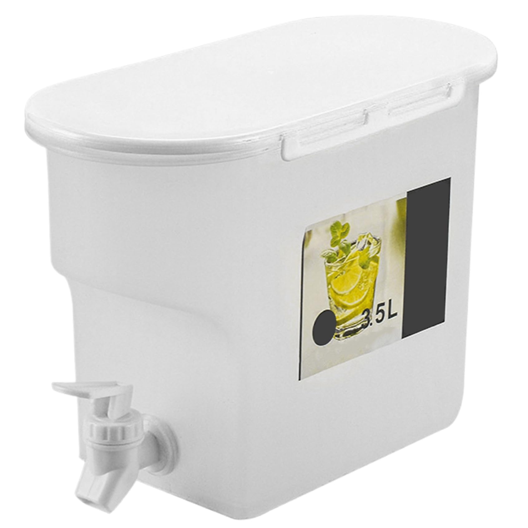 Vistnale Beverage Dispenser|Beverage Dispenser 3.5L Plastic Drink with Spigot Leakproof Cold Water Pitcher Lemonade Jug with Tap for Home Party Restaurant Bar Buffet