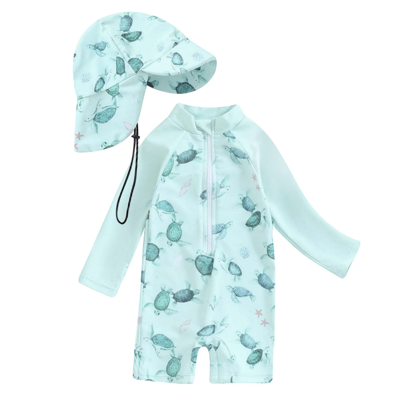 Traje De BañO Bebe - Traje de Baño de Manga Larga Protector para Niños Pequeños con Tecnología y Secado Rápido para Natación Playa y Piscina