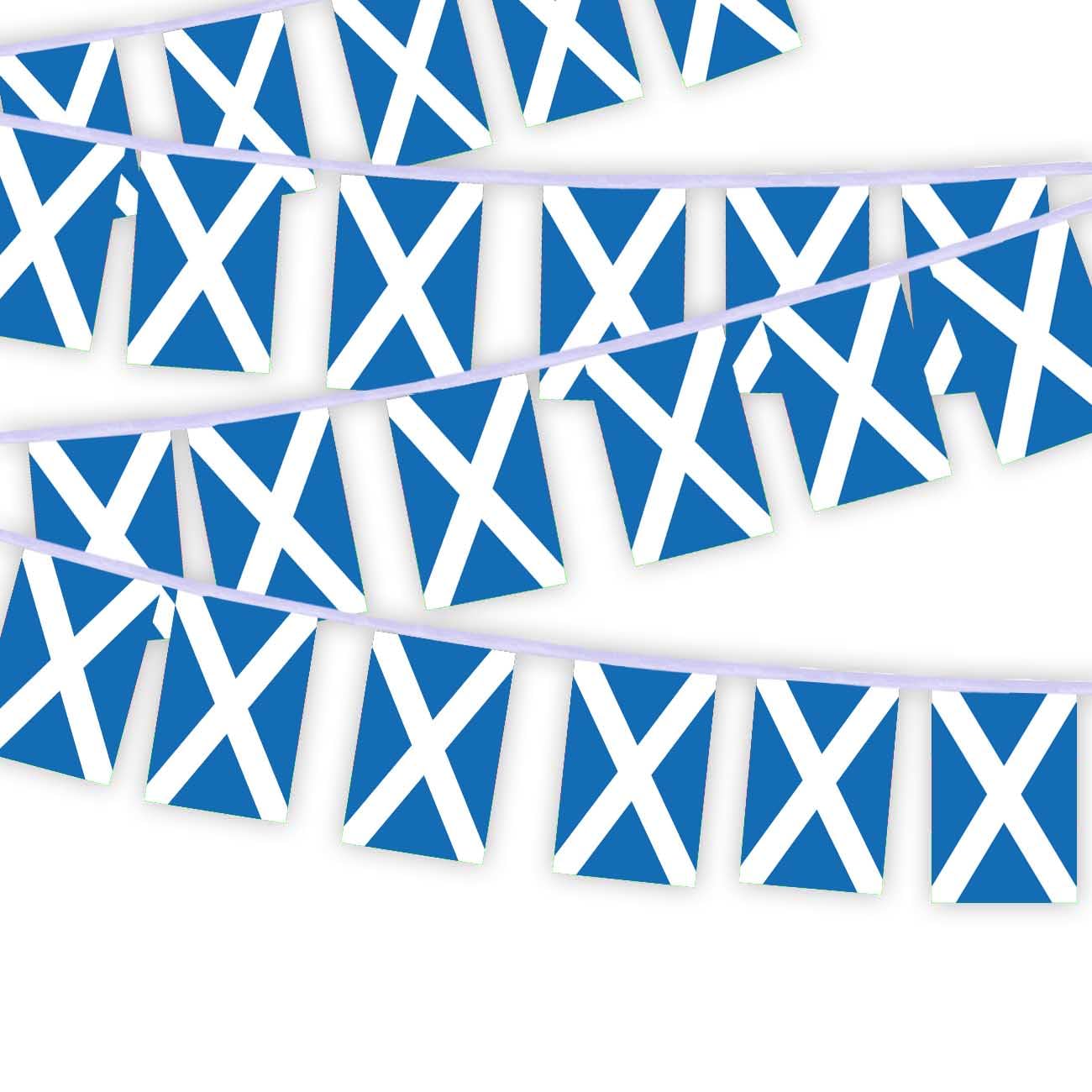 30 PCS Scotland Flag String,32 FT Scots Scottish Decor Bunting,Decoration Banner for Outdoor Indoor Patio Yard Decor — image 1