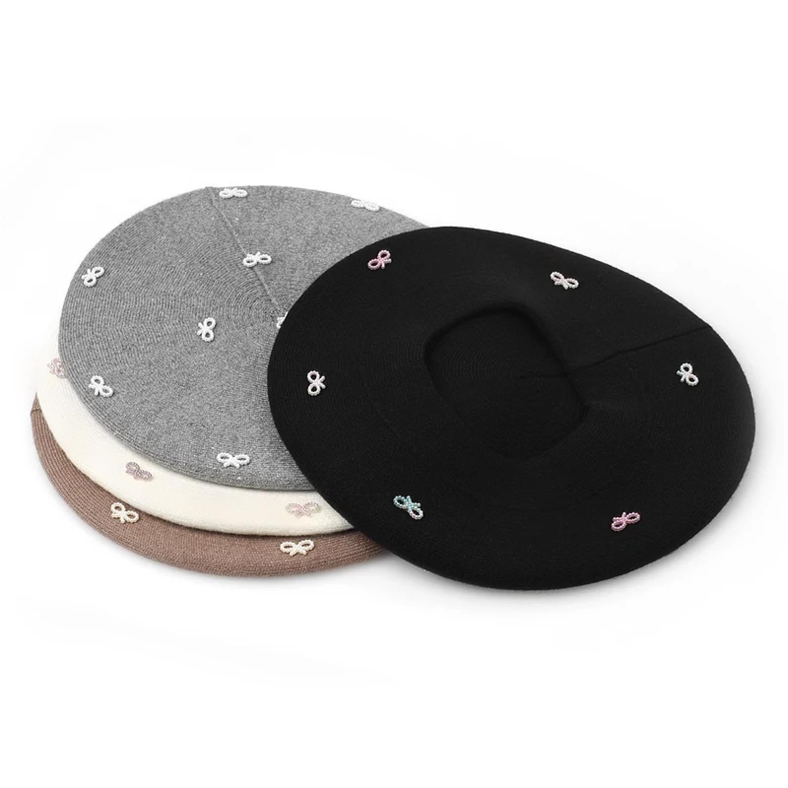 Czapki Czapki Skullies Czapki Beanie Czapka Damska Kokarda Kaszmirowe Berety Czapka Dzianinowa Na Co Dzień Artysta Zwykła Czapka