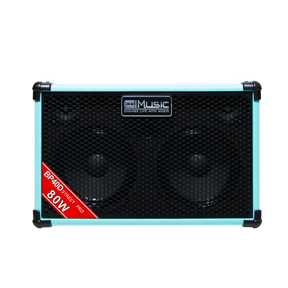 Coolmusic BP40D 80w Amplificatore per chitarra acustica ricaricabile 6 ingressi