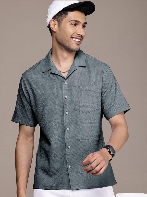 Image of Tee Projekt Fashion Textured Shirts for Men||Regular Fit Casual Shirt for Men||Fancy Shirt