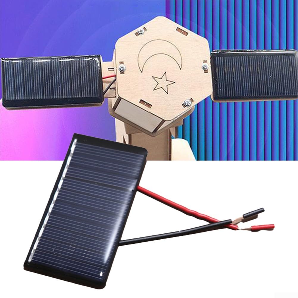 Celle solari miniatura portatili leggere affidabili che generano energia efficiente a tensione di 5V/corrente di 60mA (5pcs)