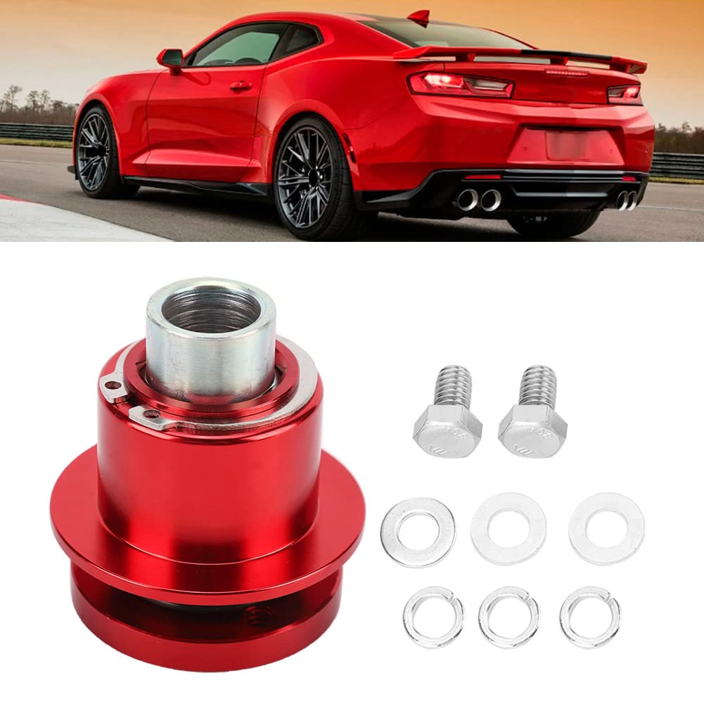 Bediffer Kit Adattatore per Volante a 360° a Sgancio Rapido per la Maggior Parte dei Volanti Aftermarket a 3 Fori Adatto per 310-101 per gli Appassionati di Auto Costruzione in Alluminio di Alta