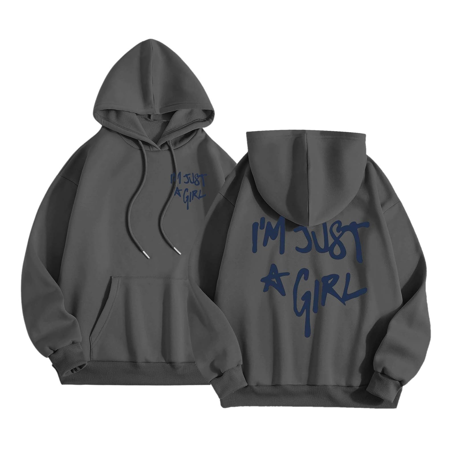 Dames I'M Just A Girl Hoodies Esthetisch 2025 met capuchon