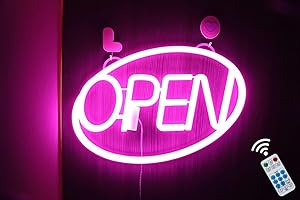 iKefe Pink Open Sign for Hair Salon