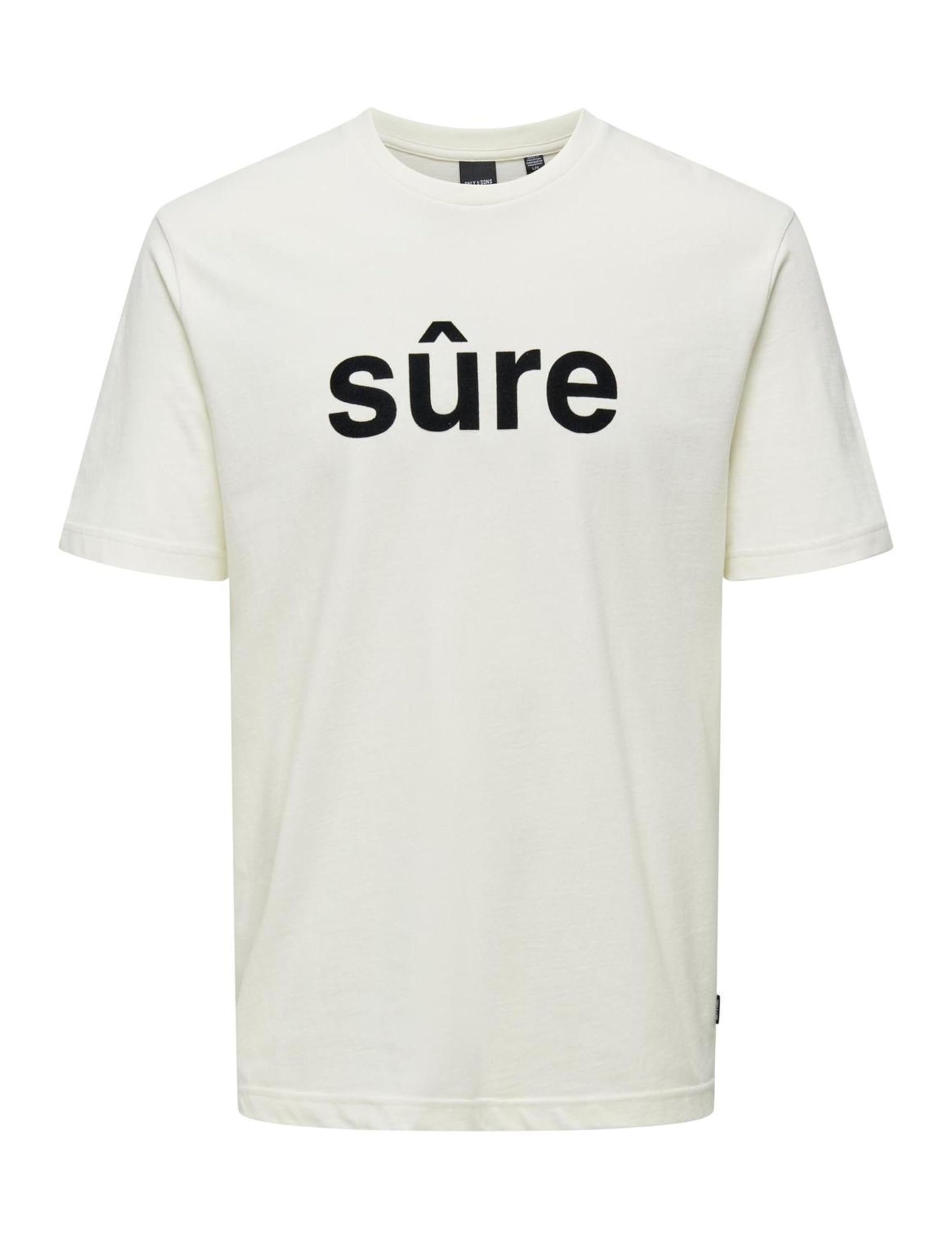 ONLY & SONS Men's Onskarter Reg SS Tee T-Shirt, Cloud Dancer, XS