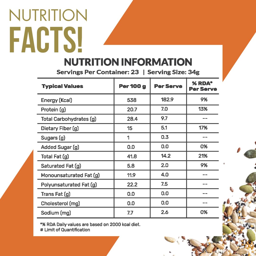 Buy Now Zucchero Roasted Premium Mixed Seeds, Unsalted, 400G (6 In 1... 1 Buy Now Zucchero Roasted Premium Mixed Seeds, Unsalted, 400G (6 In 1...