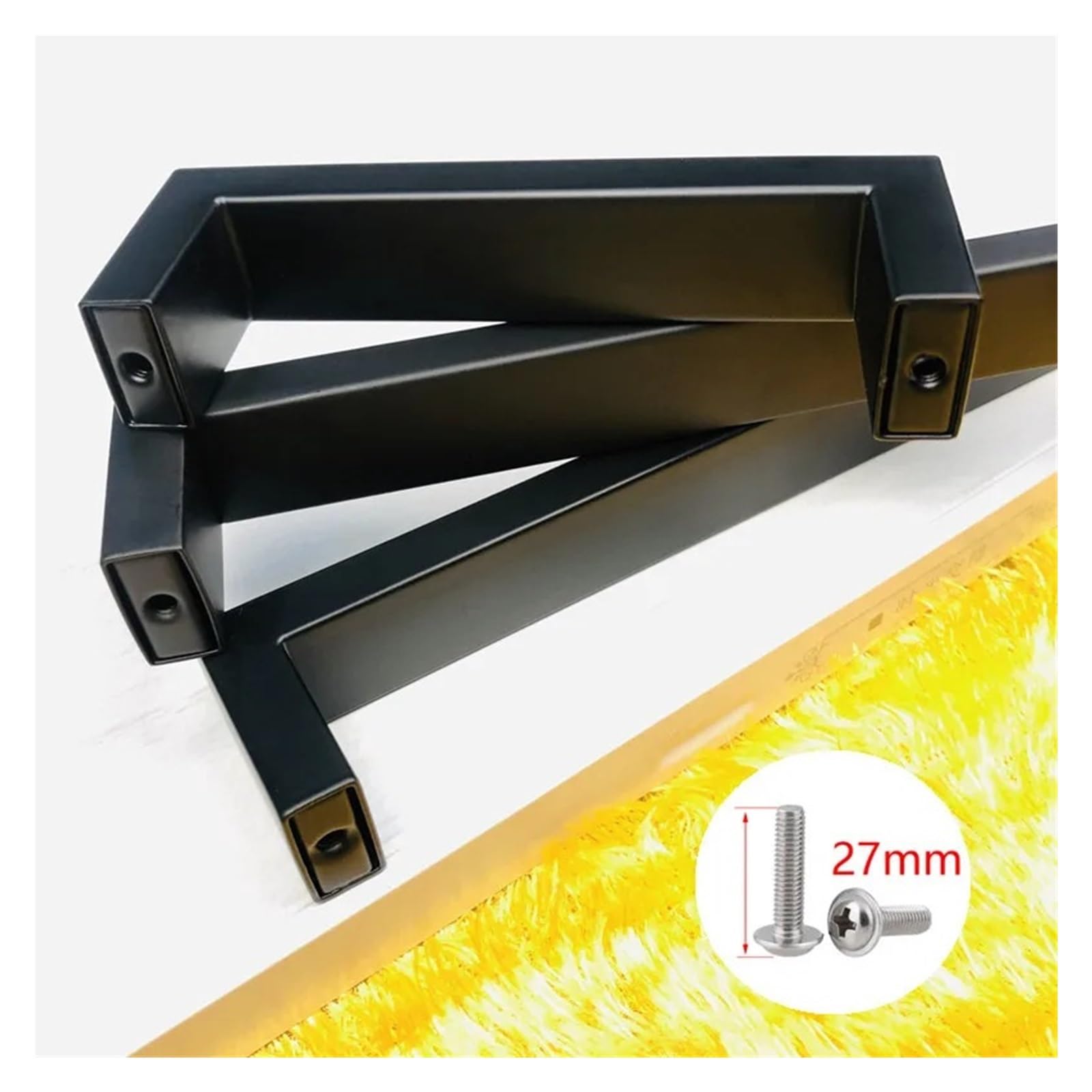 12 pomos largos for muebles, color negro mate Tiradores De Cocina(160mm)
