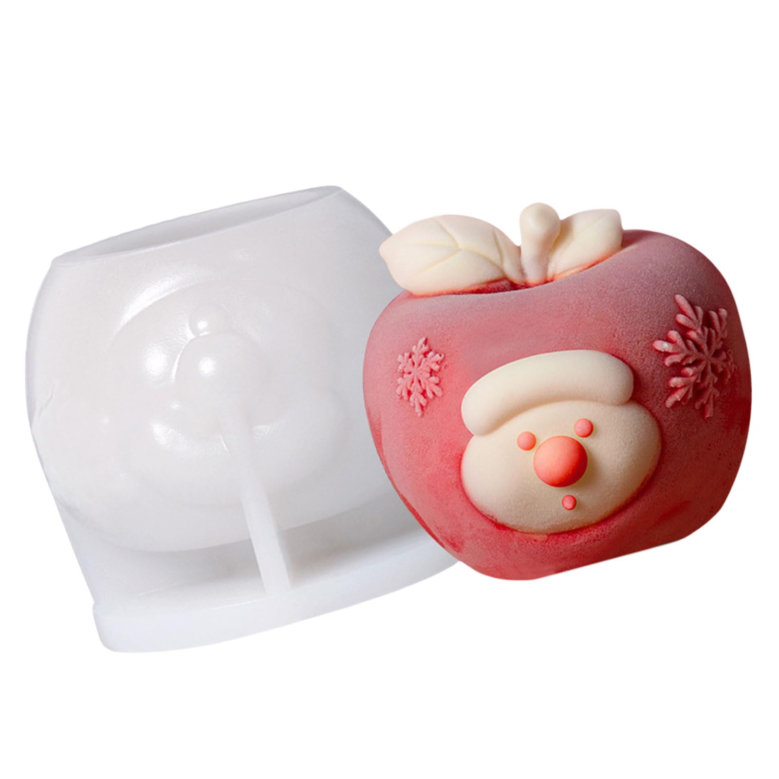 Elnwnnkc Mousses Cake Decorating Molds Silicone Molds Christmas Santa Chocolate Holiday Dessert Cake Baking Tool Nonstick Chocolate Mold Nonstick Baking Tool Easily to Clean