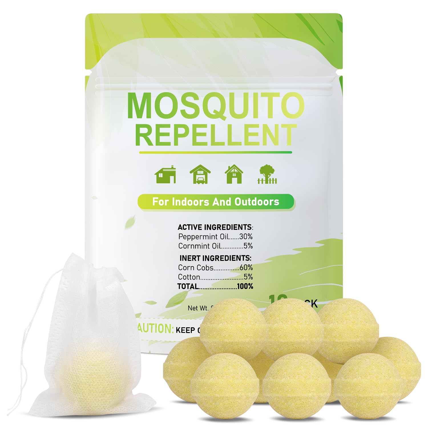 10 Pack Mosquito Repellent Outdoor Powerful Patio Mosquito Repellent Outdoor for Yard, Camping, Child&Pets Friendly