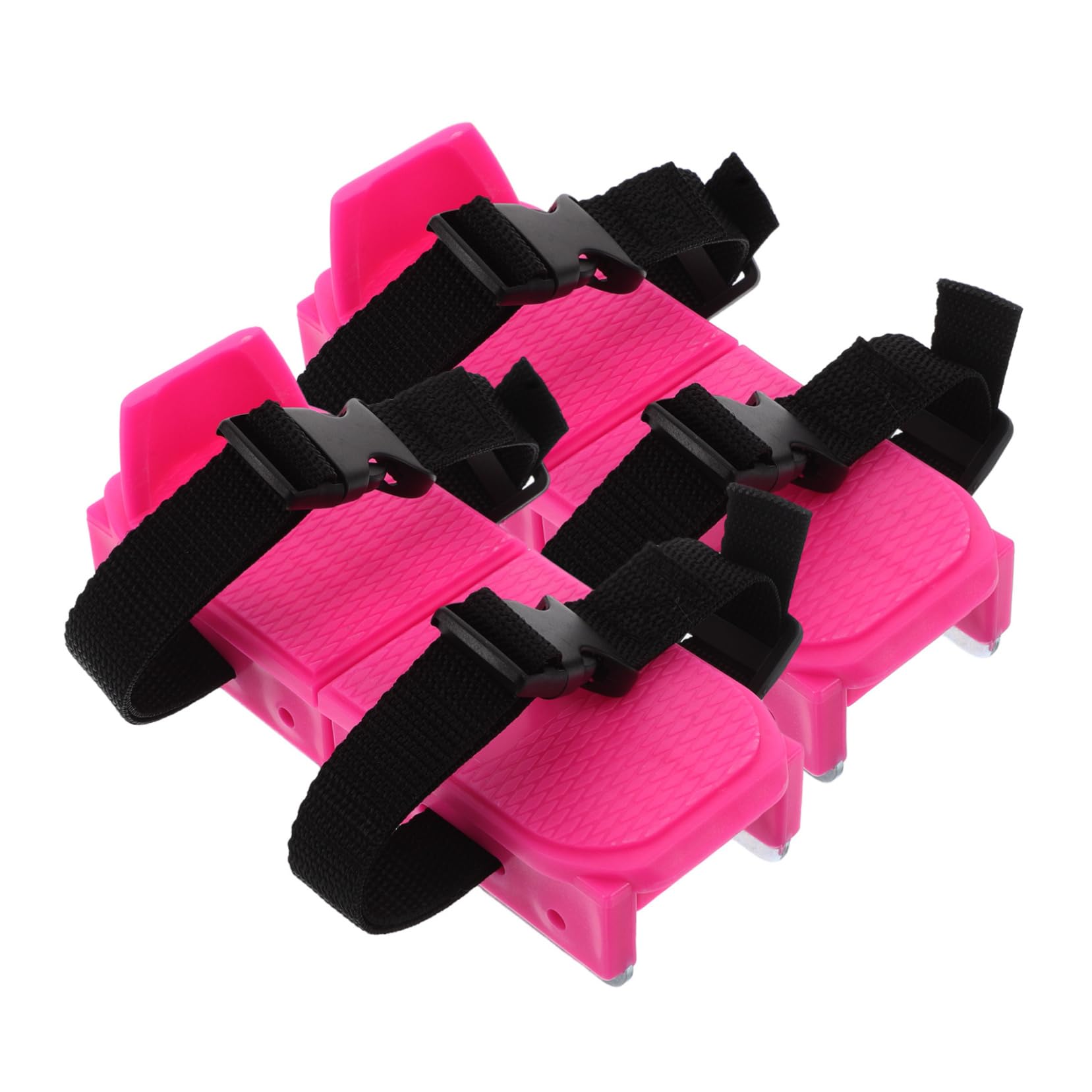 Abaodam Pattini da Ghiaccio Regolabili per Ragazzi, Scarpe Invernali Rosa in Pp+Metallo Design Facile, per Sport Invernali e Piste di Pattinaggio