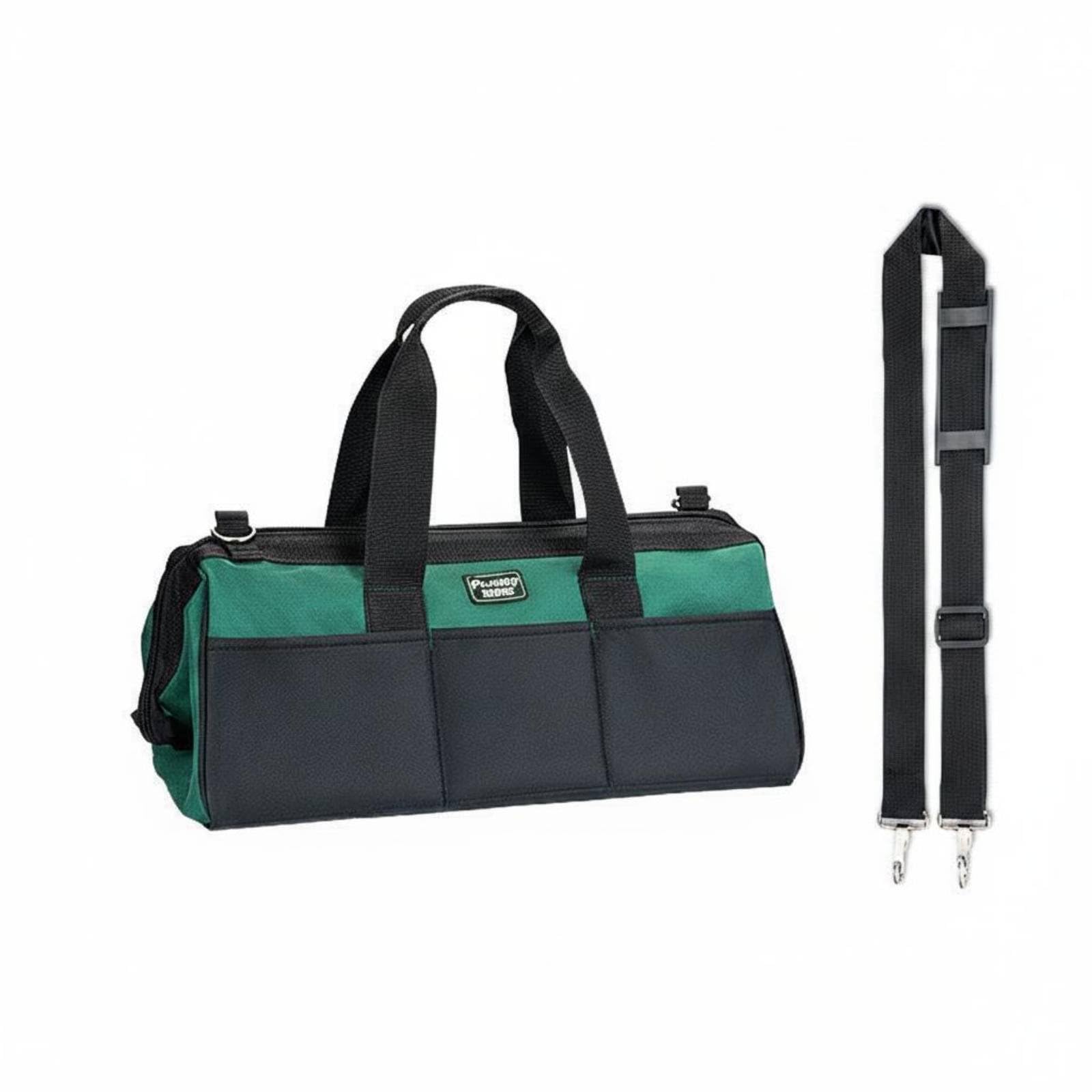 SECRET DESIRE Multi-Pocket Electrician Tool Bag Large Capacity Hard Bottom Tool Bag Wear-Resistant for Electricians, Technicians, Carpenters, Job Site, Construction, 20 Inch, Portable European-image-14