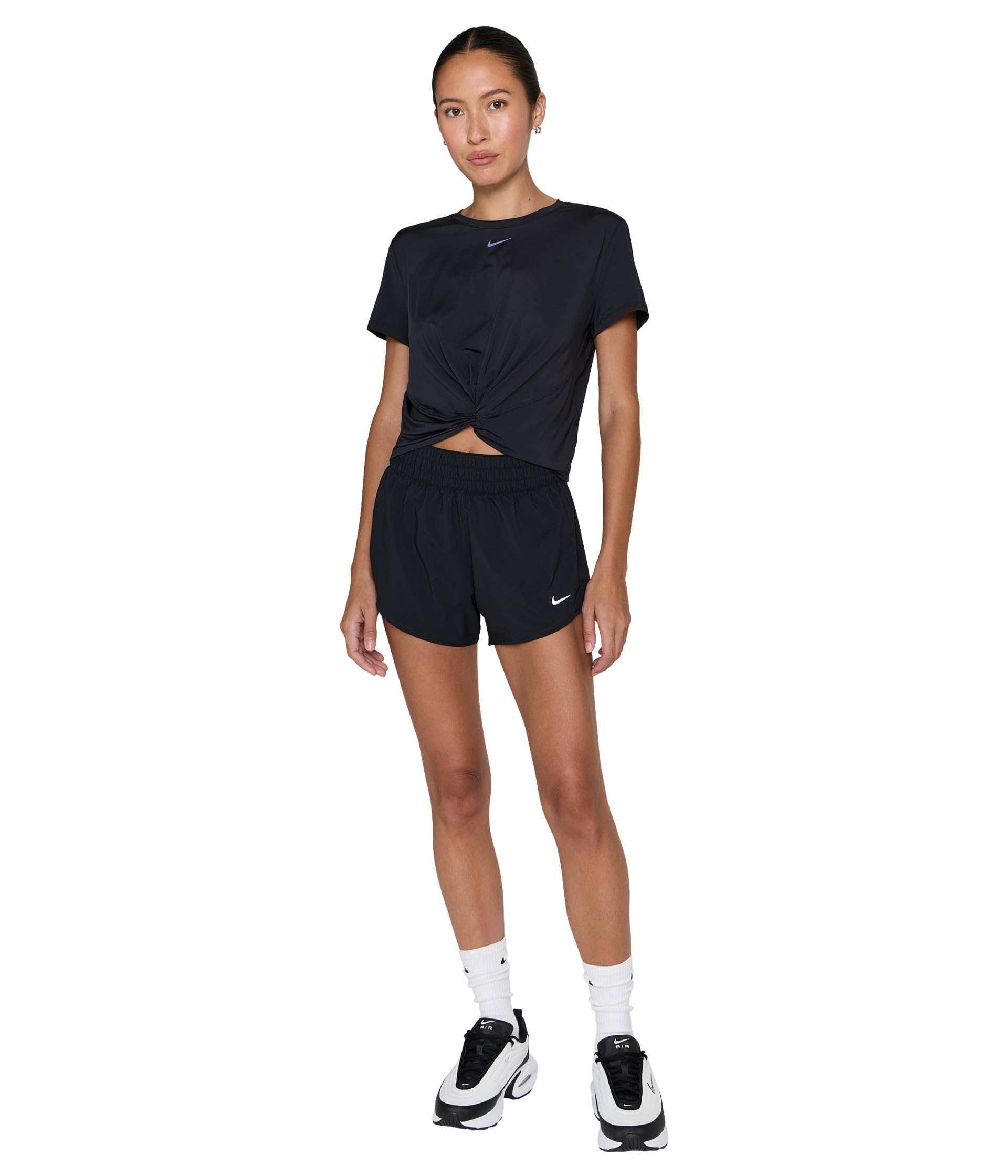 Nike Nike Dri-fit One Pantalón Corto de Ciclismo de 18 Cm Y Talle Alto - Mujer - Shorts Mujer