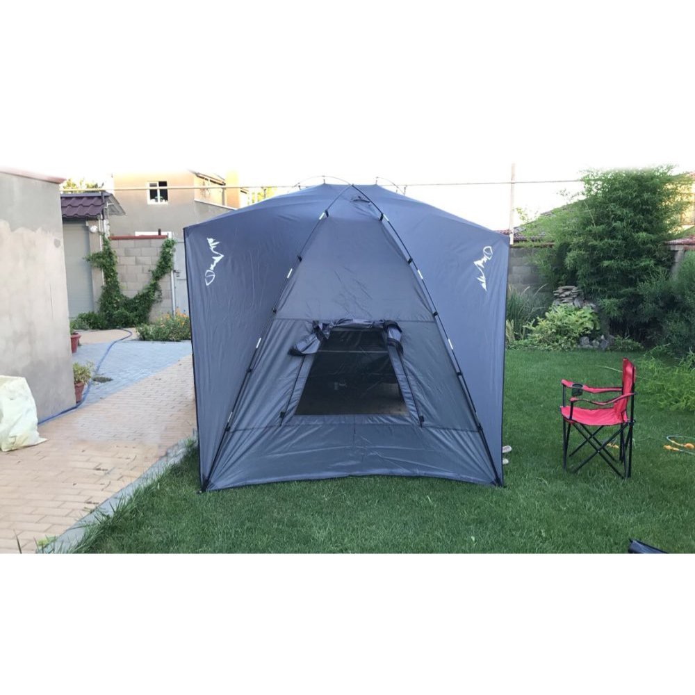 TentHome Auto Heckklappen Zelt Markise Sonnensegel für Wohnwagen Wohnmobil Zeltplanen Tragbare Sonenndach Leichte Camping Heckzelt Shelter mit 2 St. Sandsäcke, grau | Wohnmobil Zeltplanen Tragbare Sonenndach Leichte Camping Heckzelt Shelter mit 2 St. Sand