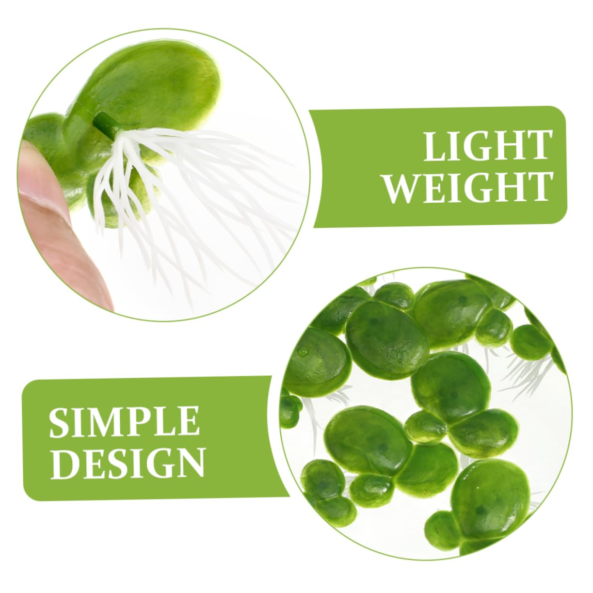 Toddmomy 5ensembles Plantes Flottantes Simulées pour Aquarium Décoration Plastique De Faux Canards pour Aquatique Naturel