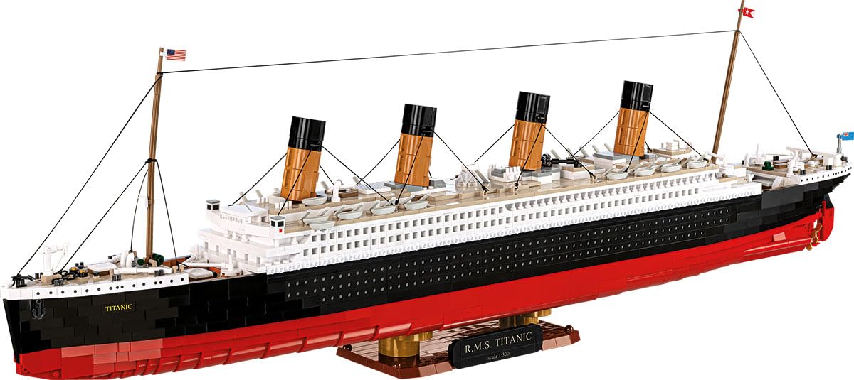 COBI Historical Collection R.M.S. Titanic Bauset im Maßstab 1:300, 3260 Teile, Grau