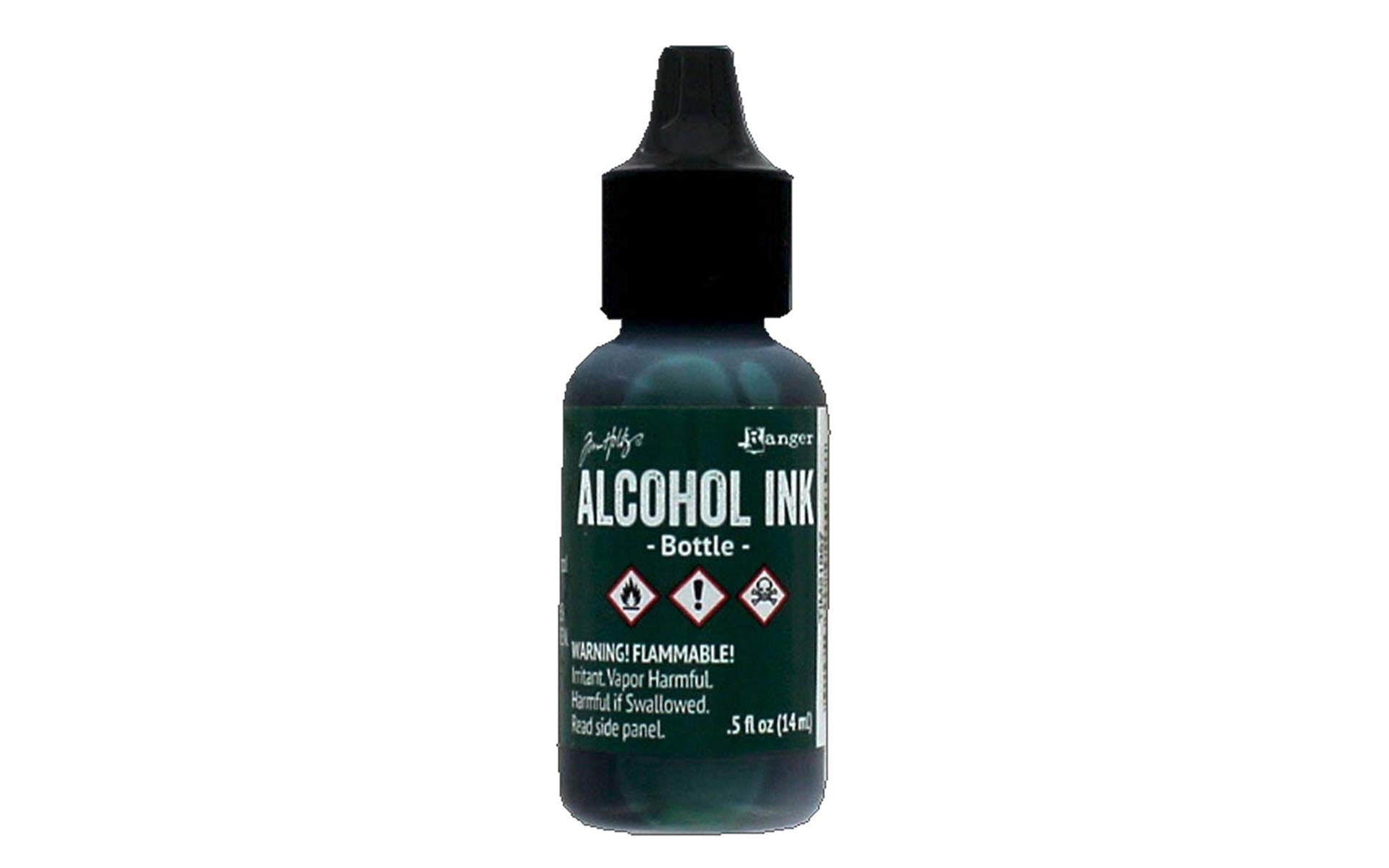 Bottle Green Adirondack Alcohol Ink by Tim Holtz