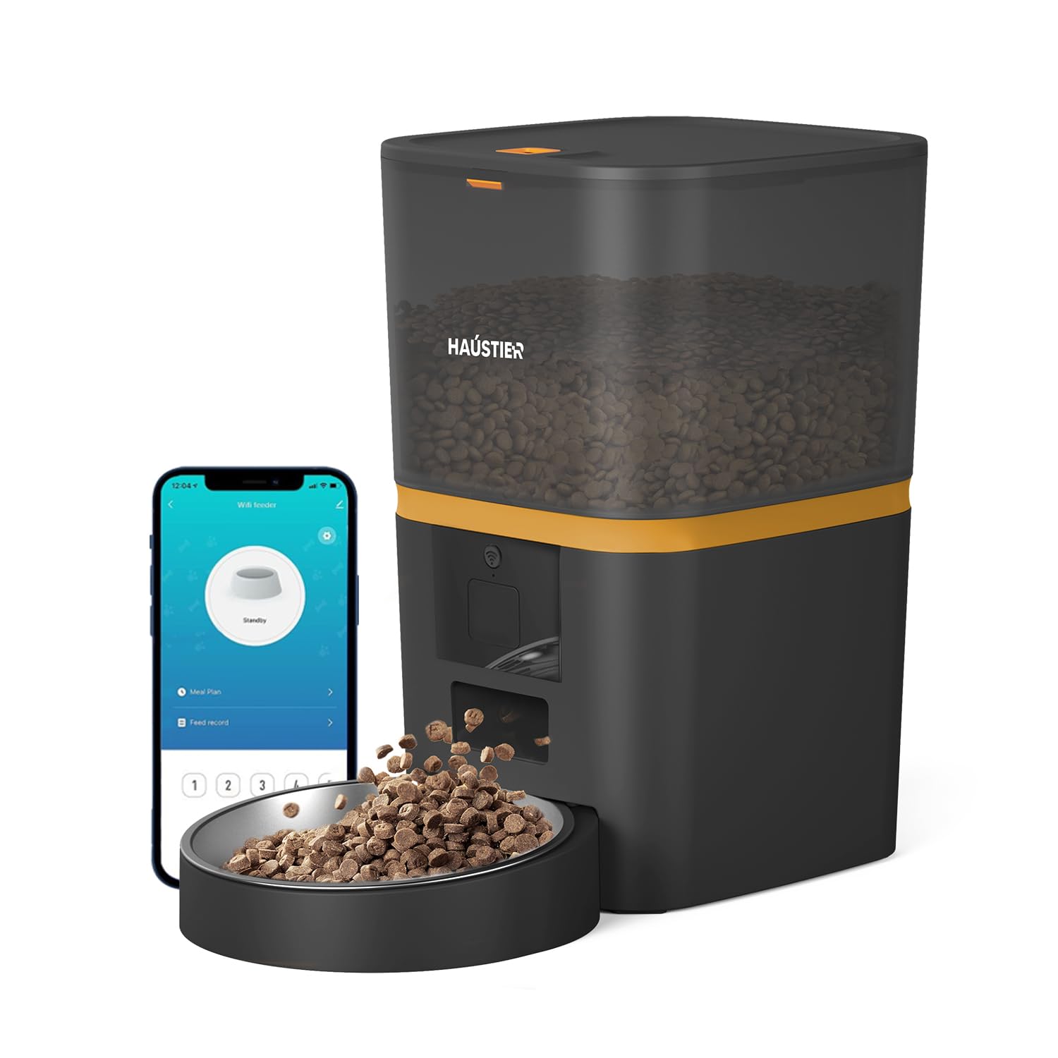Haustier QQ003 Akıllı Otomatik Kedi Mama Kabı, Tuya App-Wifi…