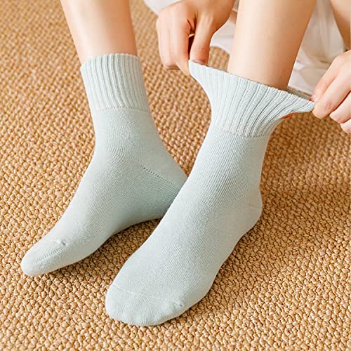 Milsil Socks Womens Girl Thick Warm Winter Socks Five Color Small Animals Cute Cartoon Girl Tube Socks Vintage Knit Thermal Gifts3