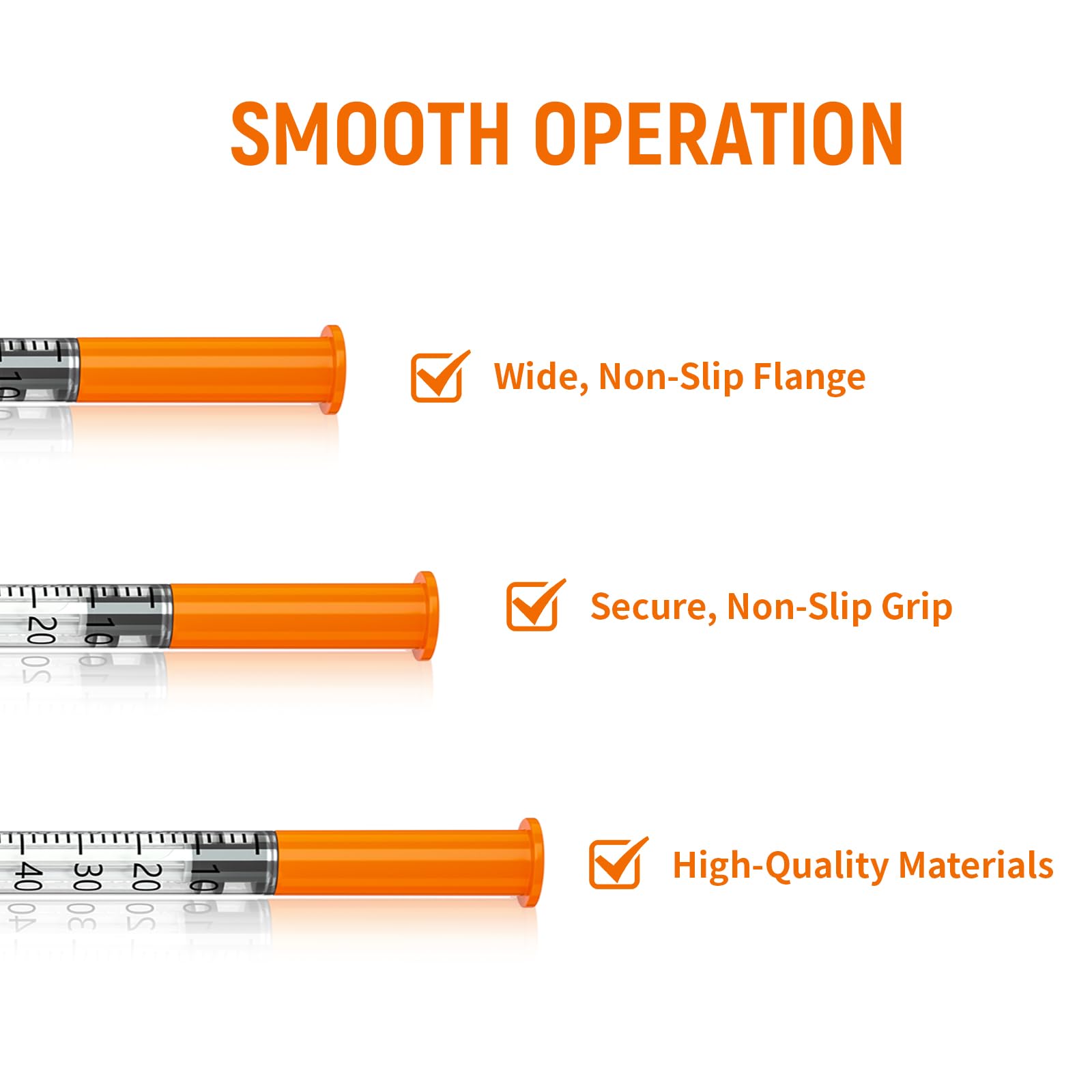 U-100 Syringes - 1ml, 31g - Pack of 100 -3