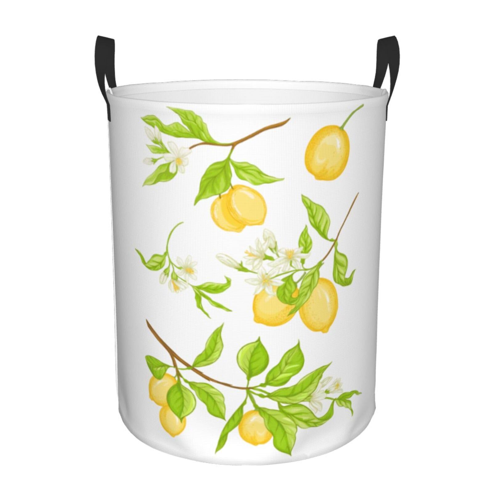 Laundry Hamper Lemon Laundry Basket Waterproof Personality Fashion Hampers for Laundry Large Collapsible Laundry Basket Storage Basket for Dorm and Home