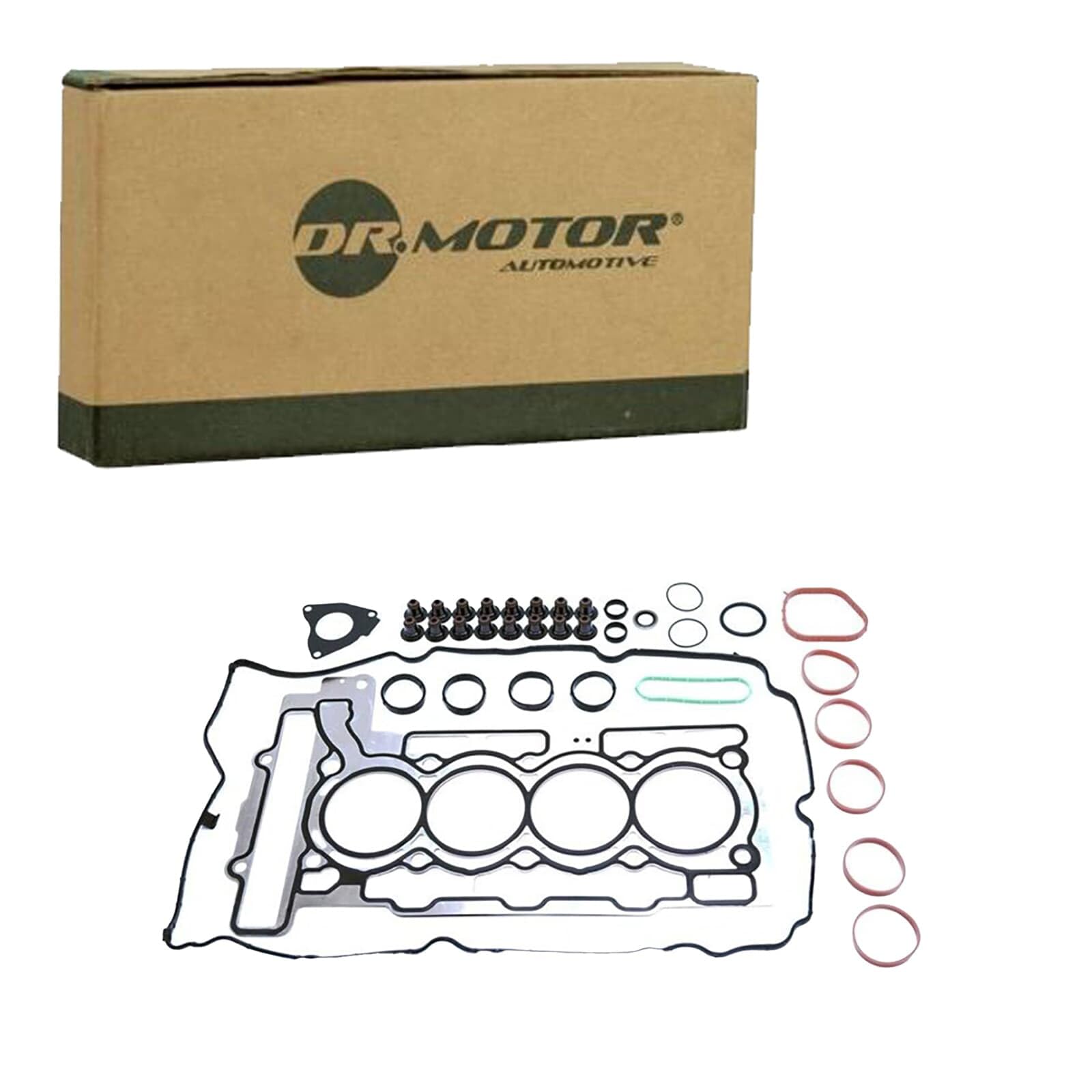 DR.MOTOR AUTOMOTIVE DRM22210S Kit guarnizioni Testata con guarnizione cappa testa del cilindro con guarnizione testata con guarnizione tenuta stelo valvola con guarnizione(i) collettore aspirazione | Compatibile con: CITROËN BERLINGO Kasten/Großraumlimous