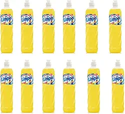Kit Com 12 Detergente Limpol Neutro 500Ml Biodegradável