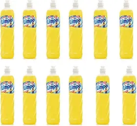 Kit Com 12 Detergente Limpol Neutro 500Ml Biodegradável