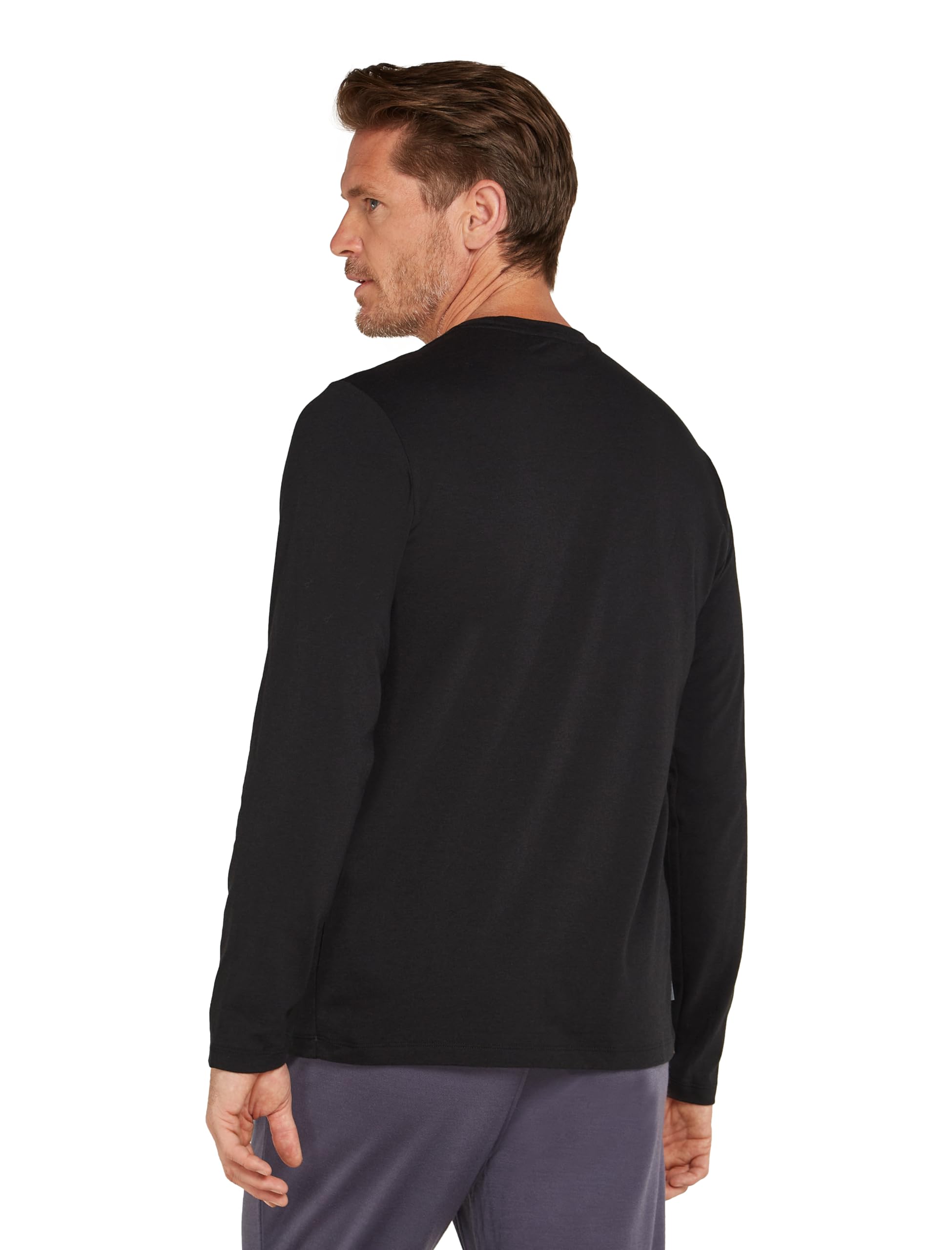 Icebreaker - Men's Merino Central Classic Long Sleeve Tee Haute Route - Koszulka na co dzień