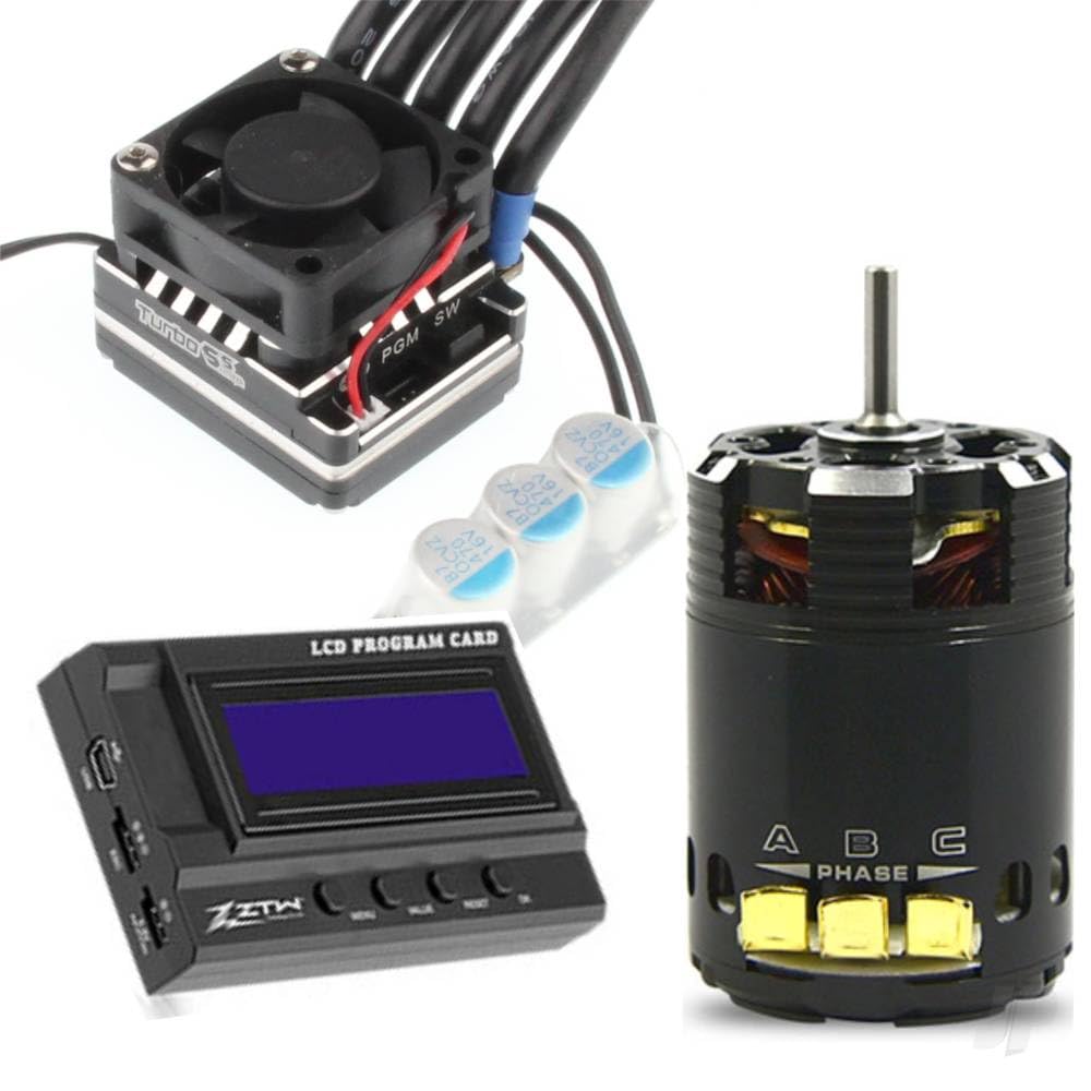 ZTW 1:10 RC Car Brushless Beast PRO Combo w/120A ESC + 3200Kv Motor + Prog. Card