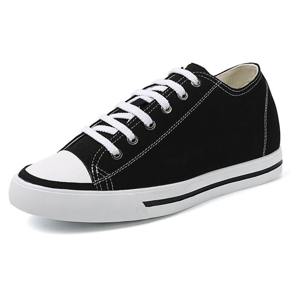 CHAMARIPAMen's Invisible Height Increasing Elevator Shoes Lace-Up Fashion Casual Comfortable Sneakers Genuine Leather Lifting Shoes That Make You 2.36/2.76 Inches Taller Handcrafted