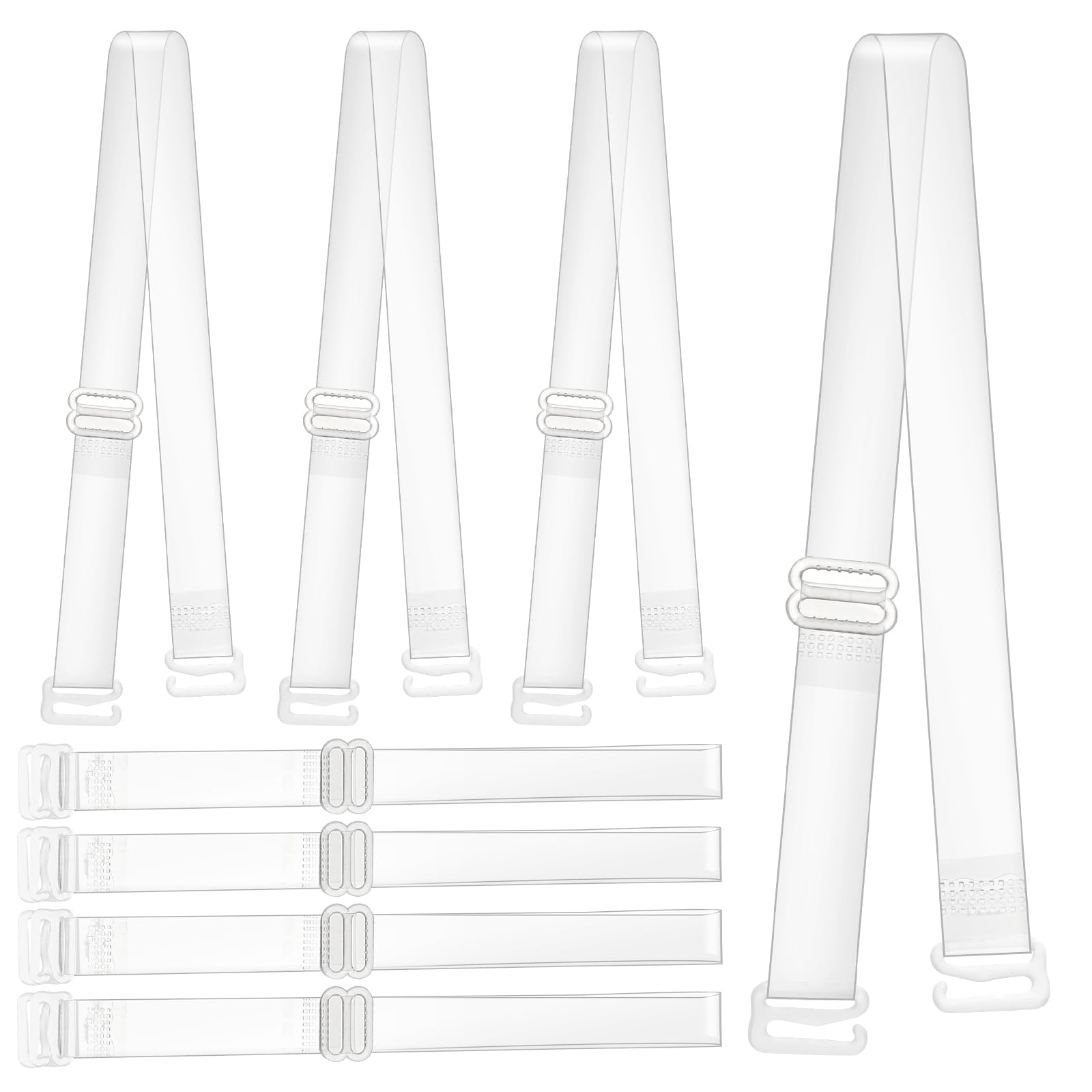 Lystaii Lot De 4 Paires De Bretelles De Soutien-gorge Transparentes