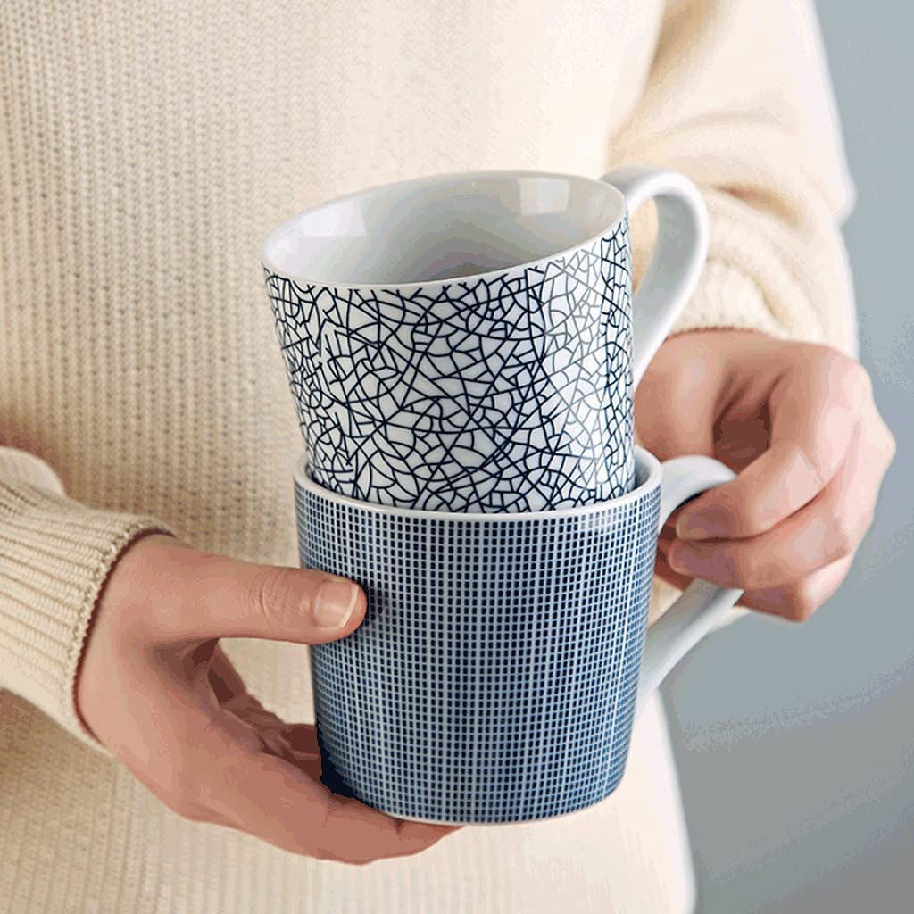 Tazas de Té Tazas Desayuno Taza De Café Impresa De Estilo Japonés, Taza De Café De Cerámica Reutilizable De 350ML, Taza De Bebida for Microondas Taza De Bebida Multifuncional Tazas Tazas de Cafe ( Col