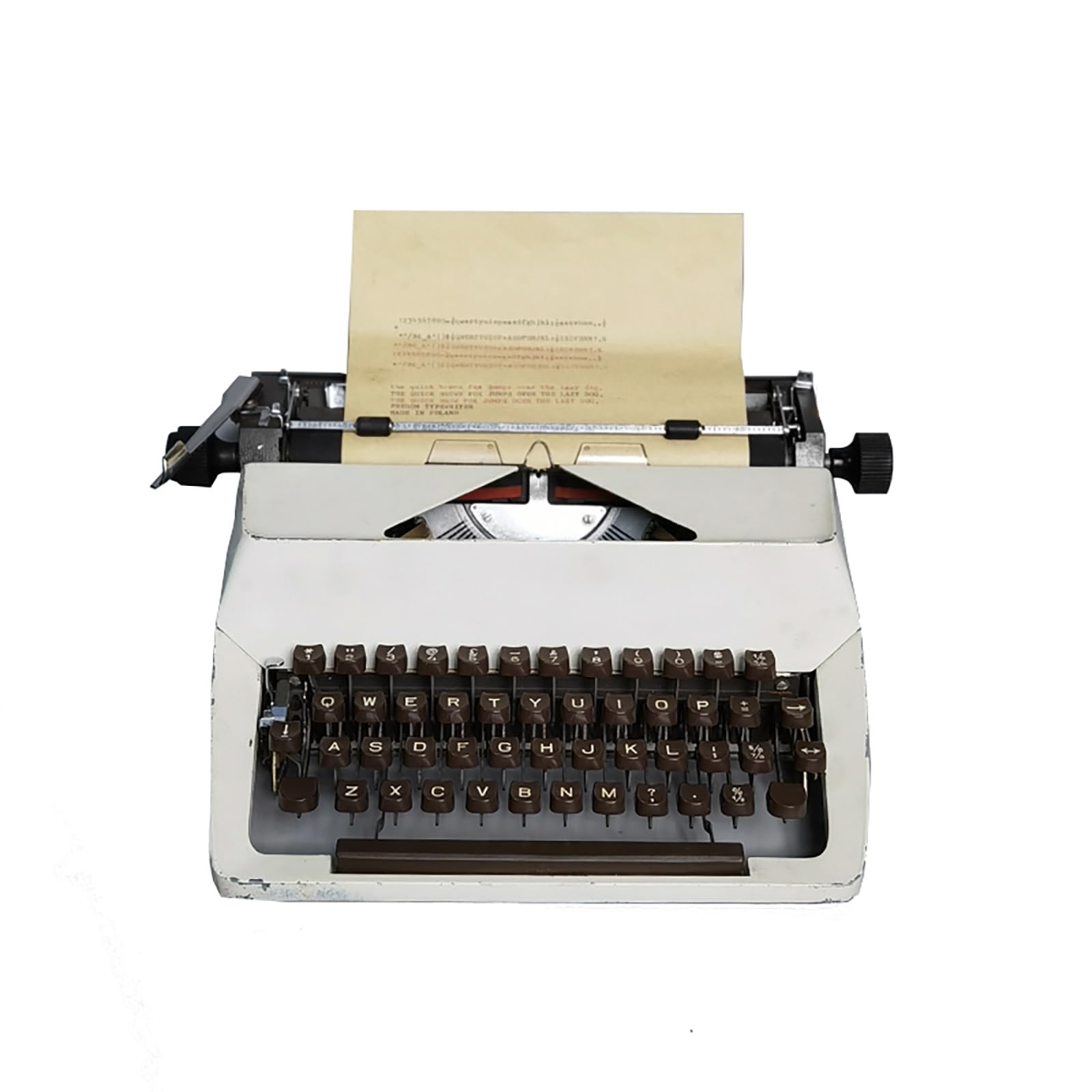 Typewriter Practical Stress Reliever, Typewriter with Hand Polishing and Distressing Techniques for Home Office Special Occasion