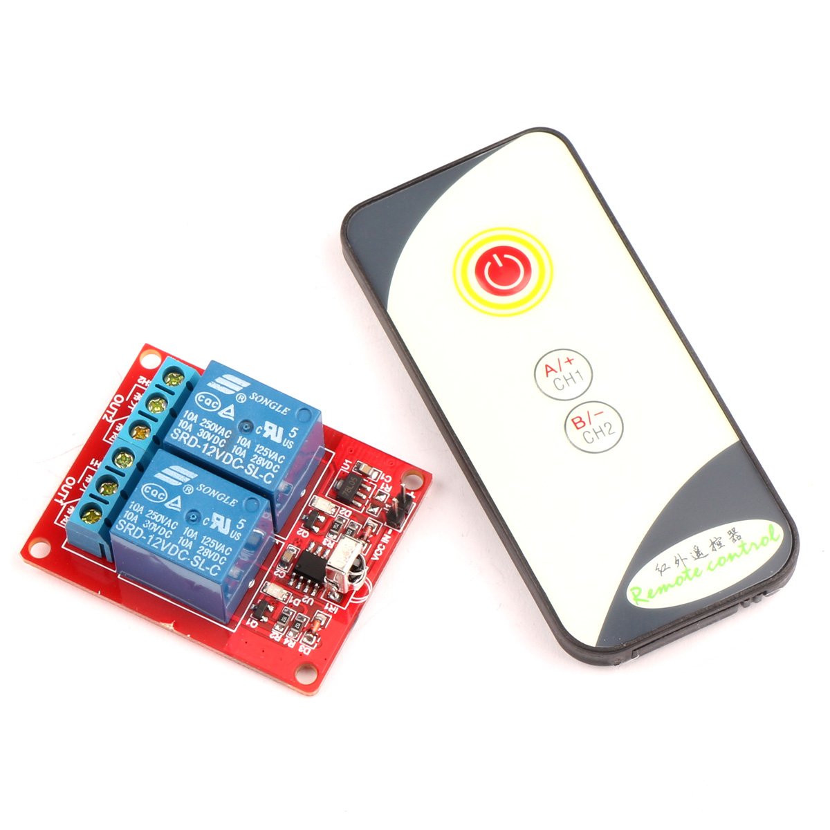 Buy DROK WireLess Relay Remote Receiver Control Board SelfLock DC 12V