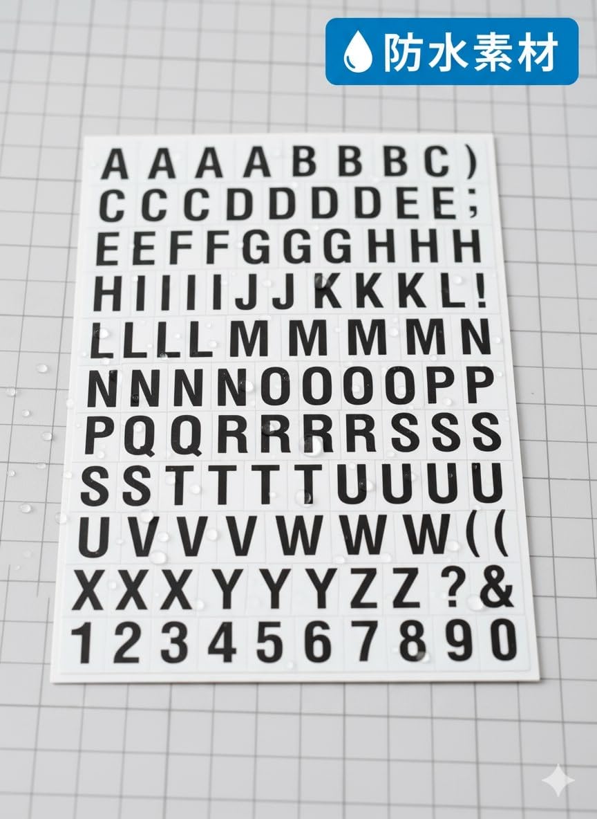 Amazon.co.jp: XIAXIN 高耐久・防水 アルファベット シール 数字