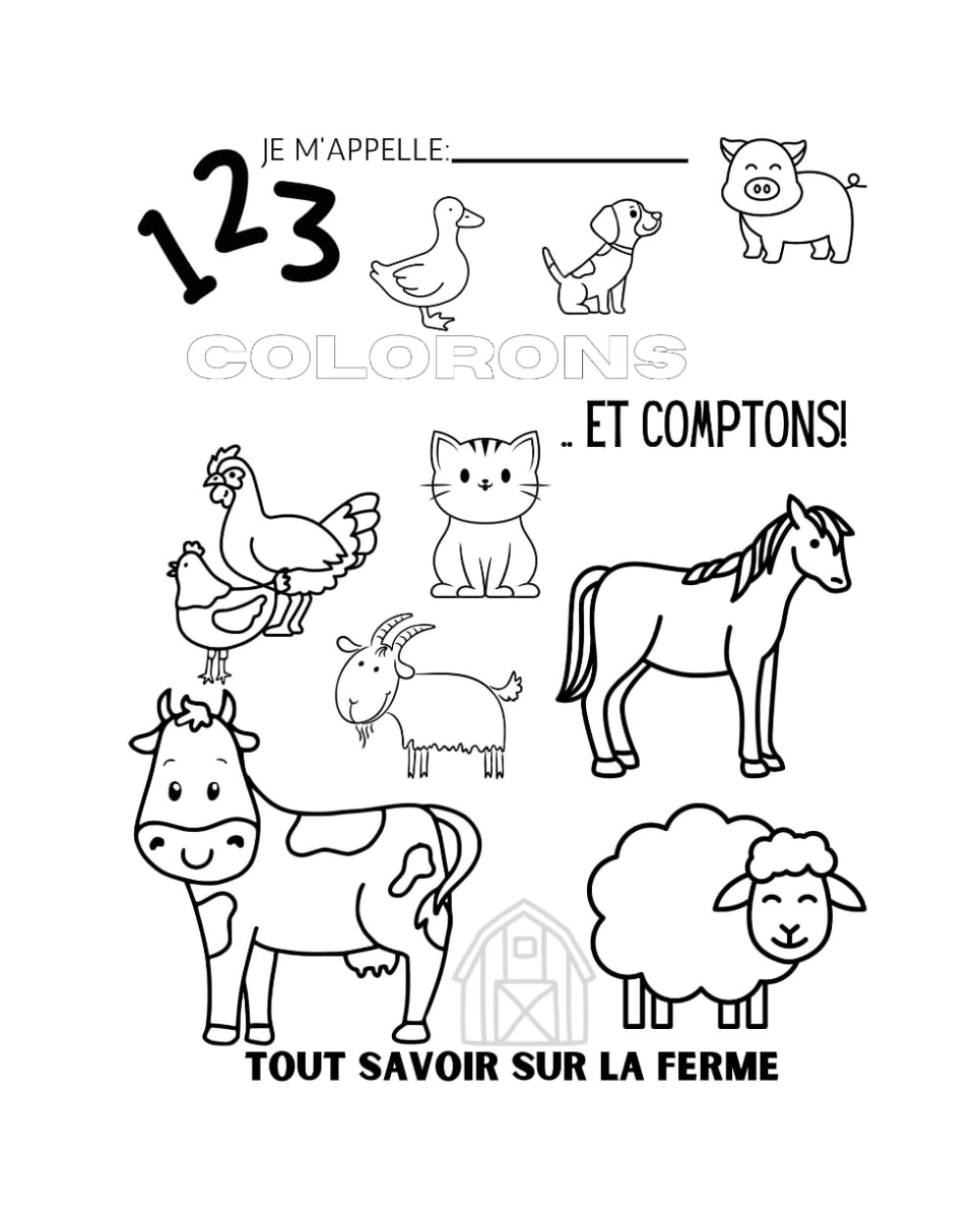 Colorons: Et comptons (Let’s Color) (French Edition)