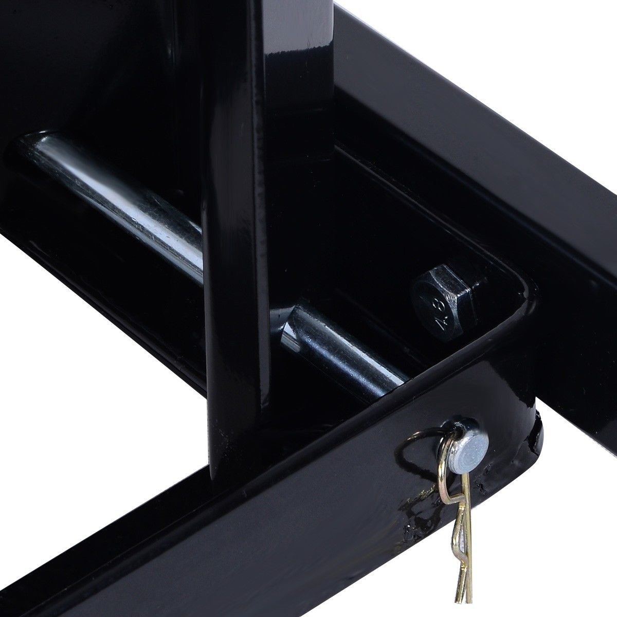 Goplus Adjustable Motorcycle Wheel Chock Stand Heavy Duty 1800lb Weight