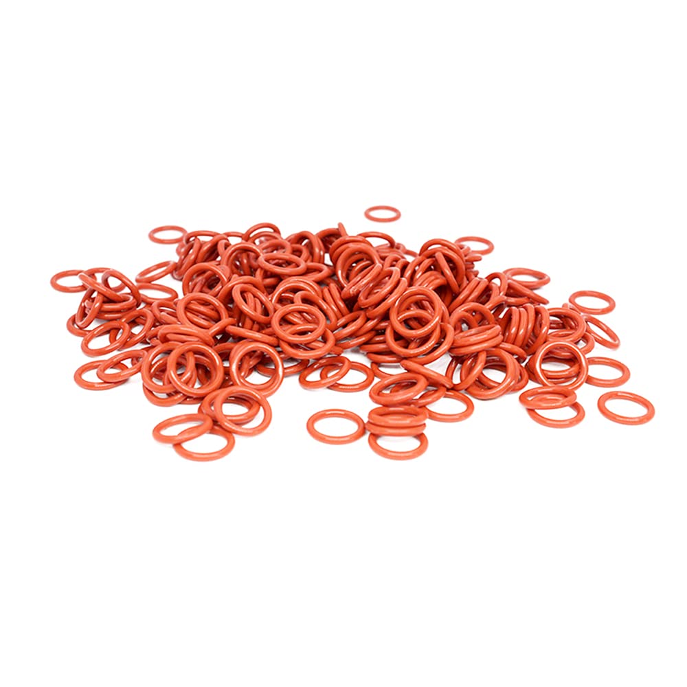 15 O-ring In Silicone Rosso VMQ – 42x38x2 Mm, Guarnizioni Circolari Standard In Gomma