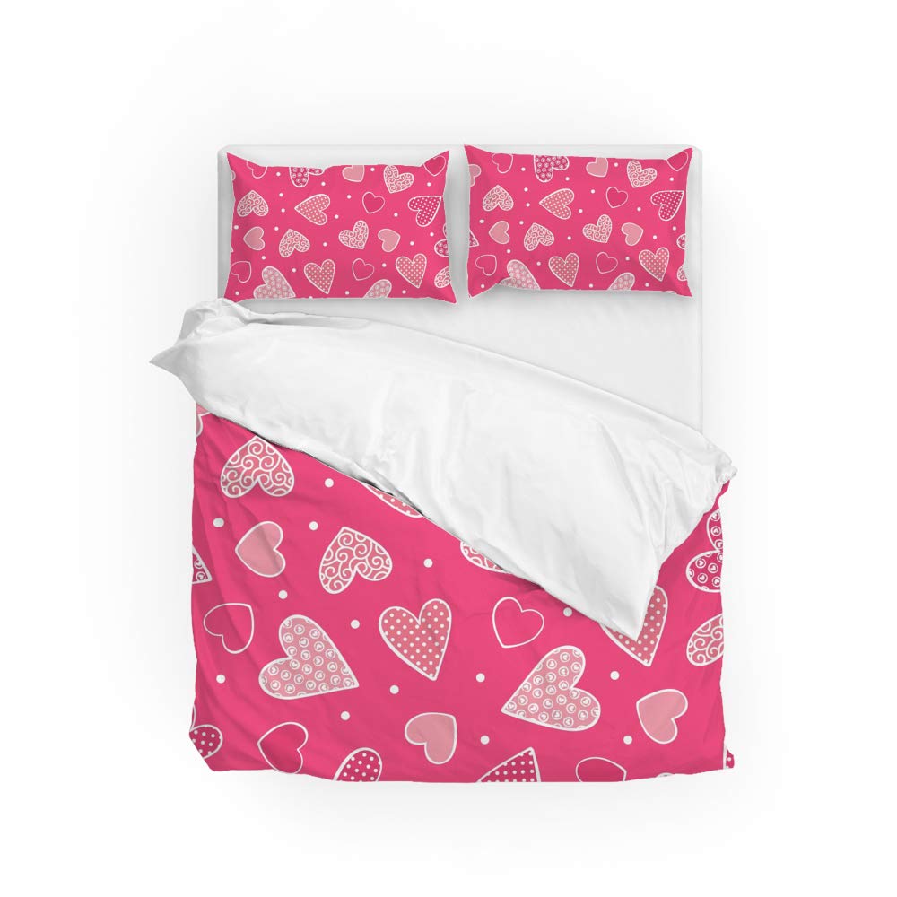 Parure de lit double housse de couette et taie d oreiller en polyester ultra doux CHEHONG