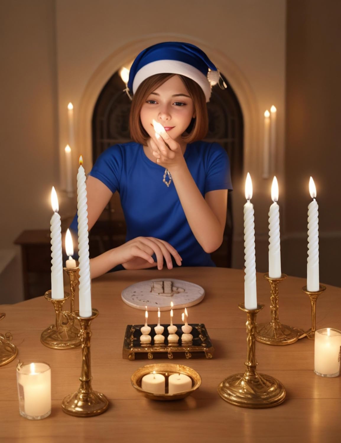 Paquete de 6 velas cónicas en espiral blancas de 10 pulgadas para decoración del hogar y ceremonias religiosas, sin perfume, sin goteo, para bodas, cenas, vacaciones, decoración de eventos formales