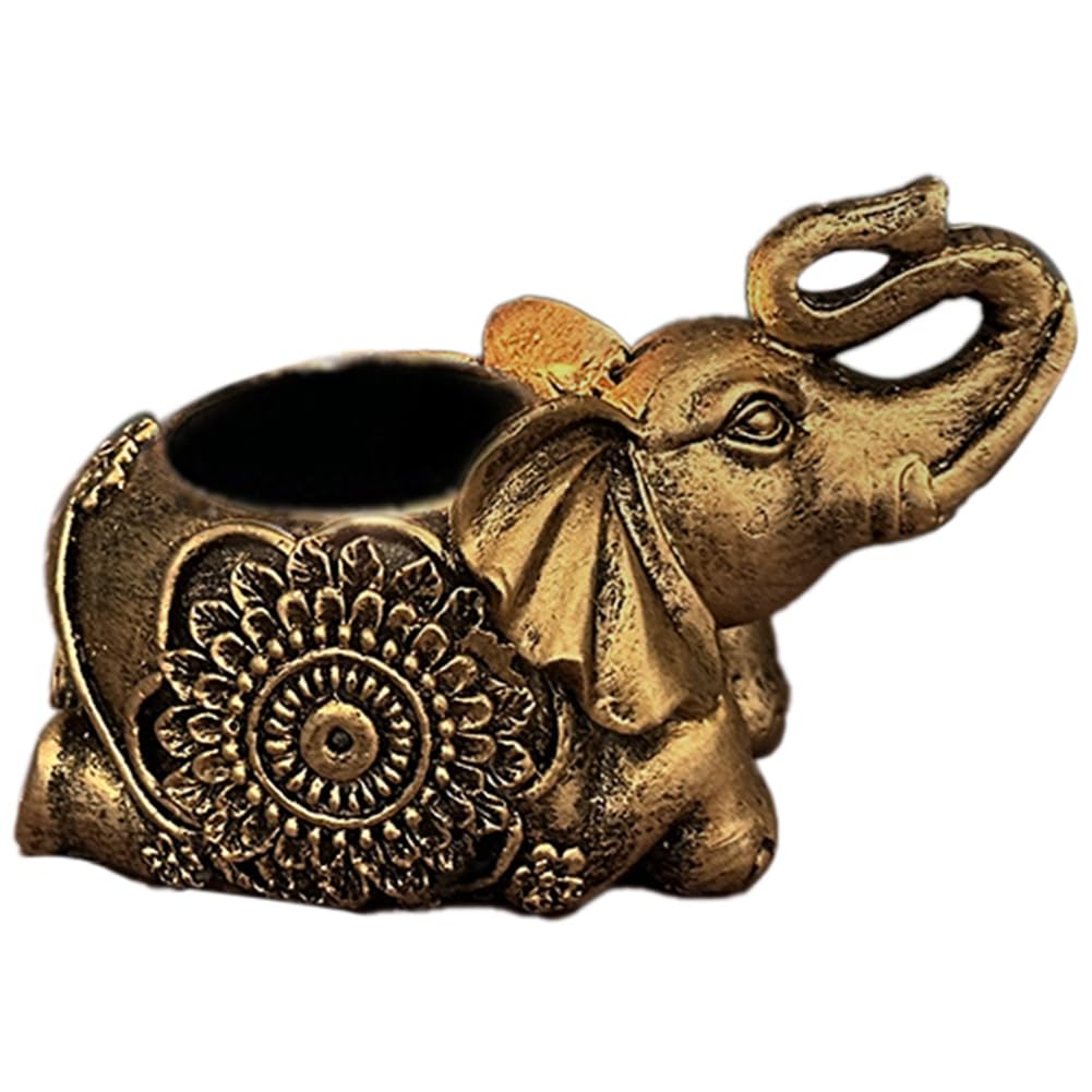 Bougeoir éléphant En Verre – Figurine Animal – Déco Transparente – Neuf