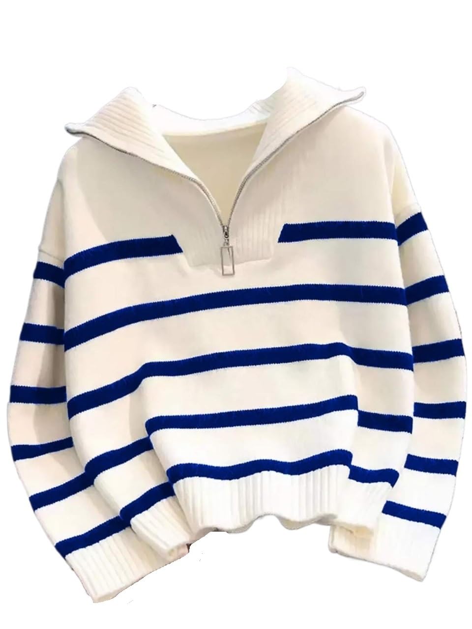 Womens Pullover Sweater Womens Striped Pullover Sweater