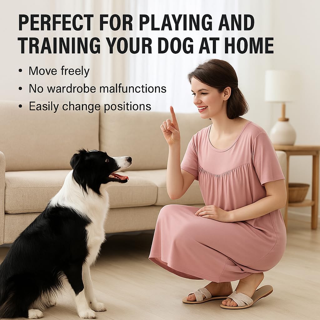 LovinPet Dresses For Women, Casual Plus Size Sleep Dresses for Women, Short Sleeve Nightgown,Soft Loungewear for Home,3XL-6XL - Image 4